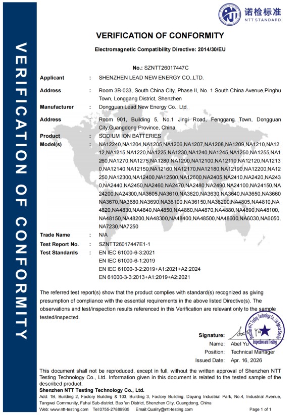 Compliance Certificates (5)