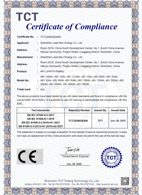 Compliance Certificates (8)